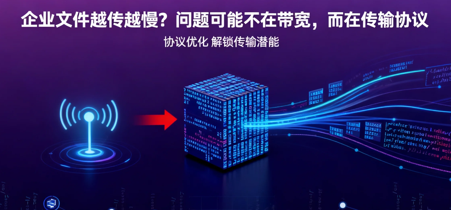企业文件越传越慢?问题可能不在带宽,而在传输协议