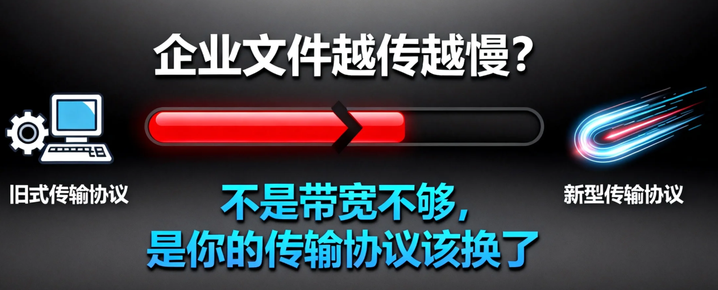 企业文件越传越慢?不是带宽不够,是你的传输协议该换了