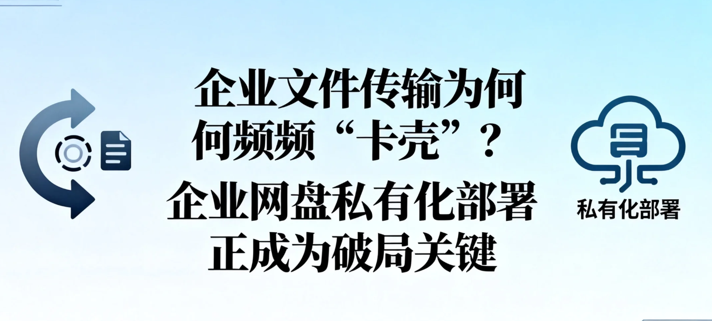 企业文件传输为何频频“卡壳”?企业网盘私有化部署正成为破局关键