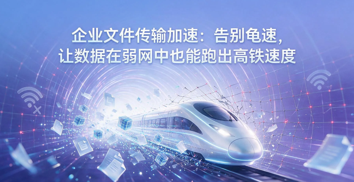 企业文件传输加速:告别龟速,让数据在弱网中也能跑出高铁速度