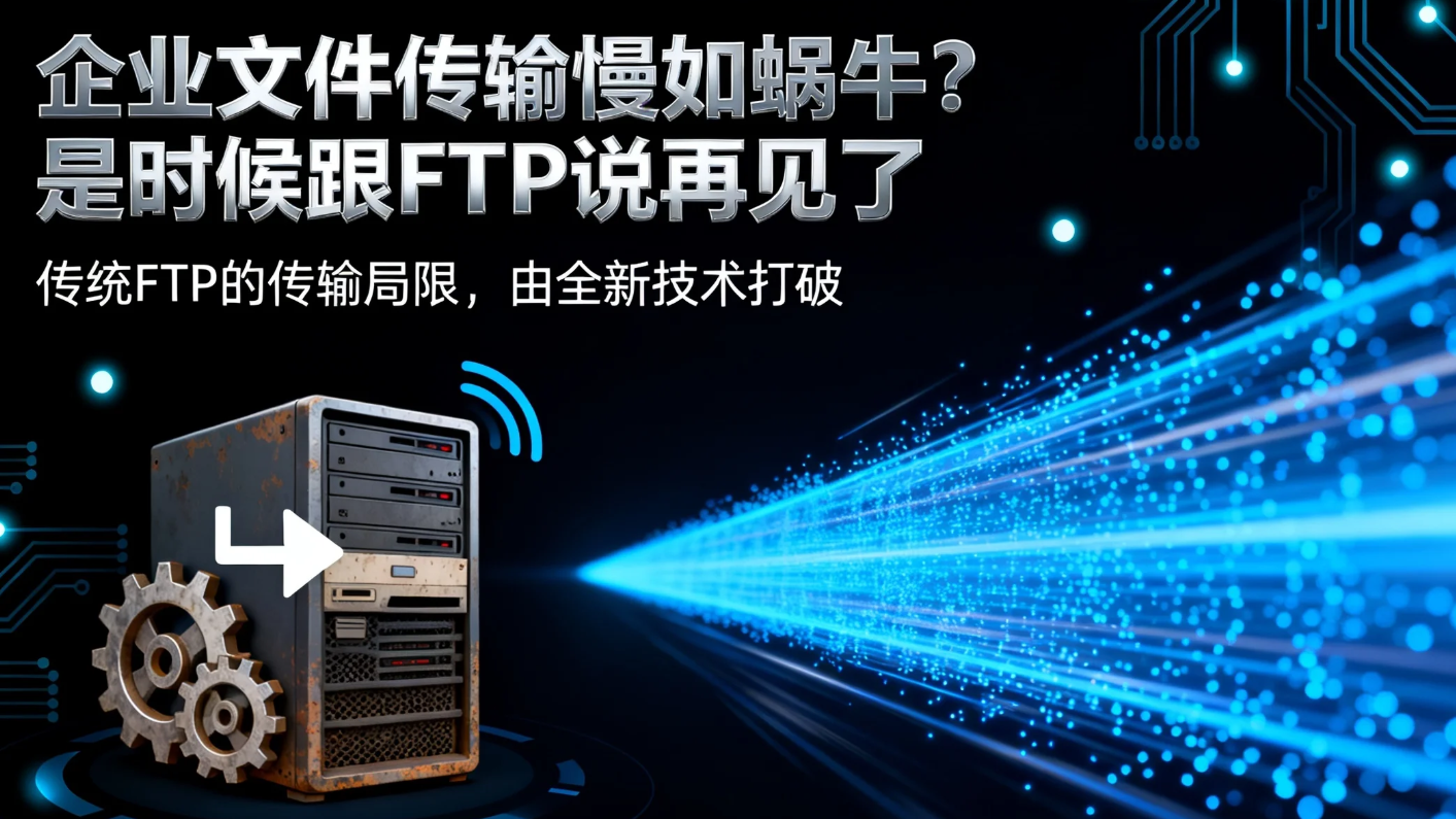 企业文件传输慢如蜗牛?是时候跟FTP说再见了
